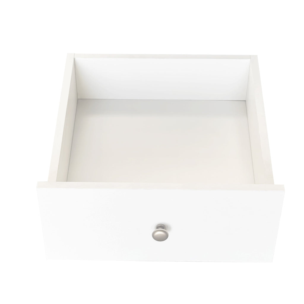 90 Degree Rotating Desktop Computer Desk with Glass Door for Home Office