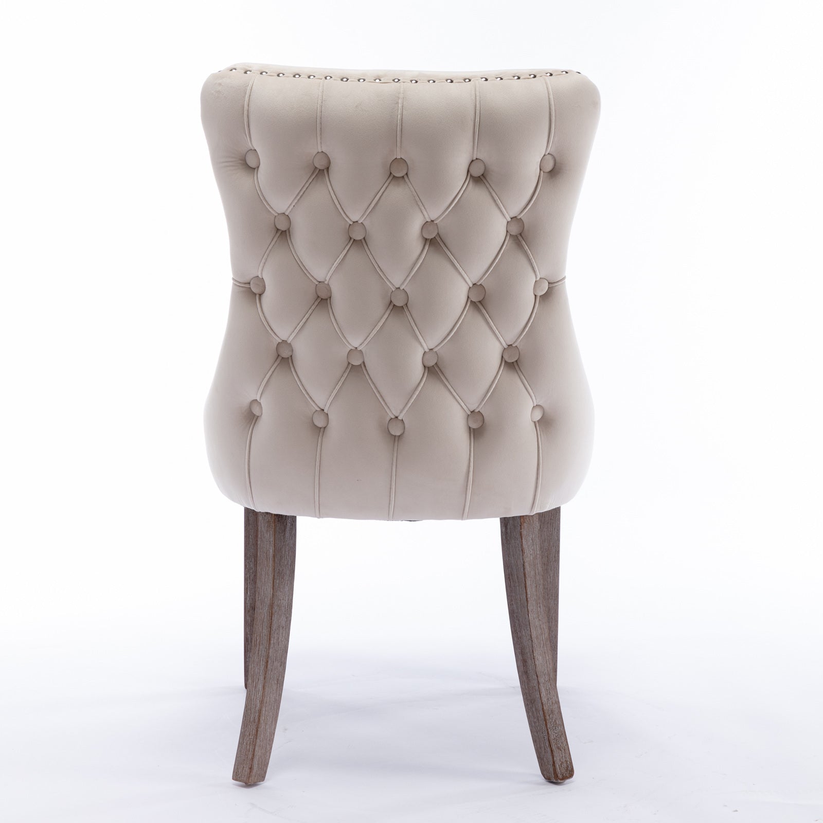 Modern Velvet Upholstered Wing-Back Dining Chairs (Set of 2)