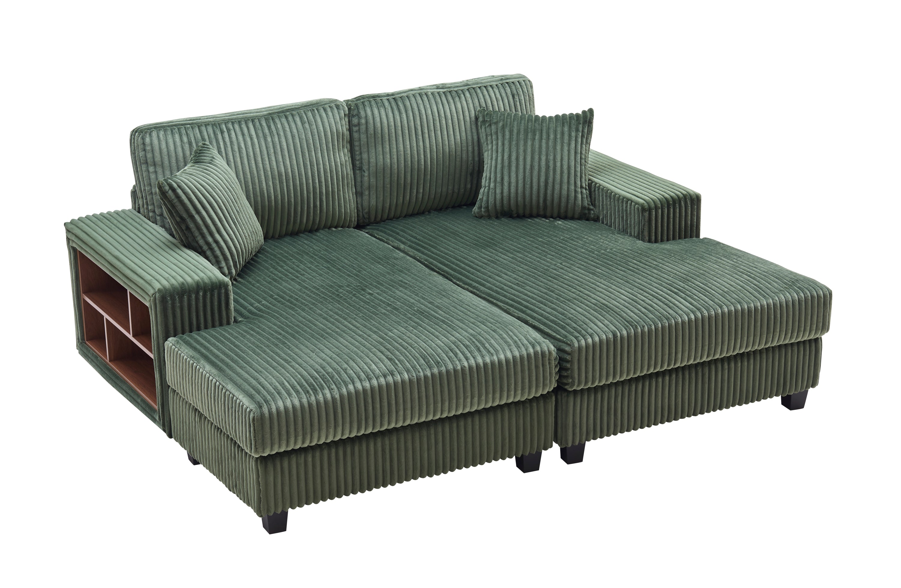 Convertible Sleeper Sectional Sofa with Storage