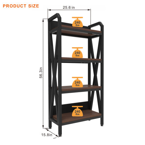 56.30'' Kitchen Rack 4-Level Storage Shelves
