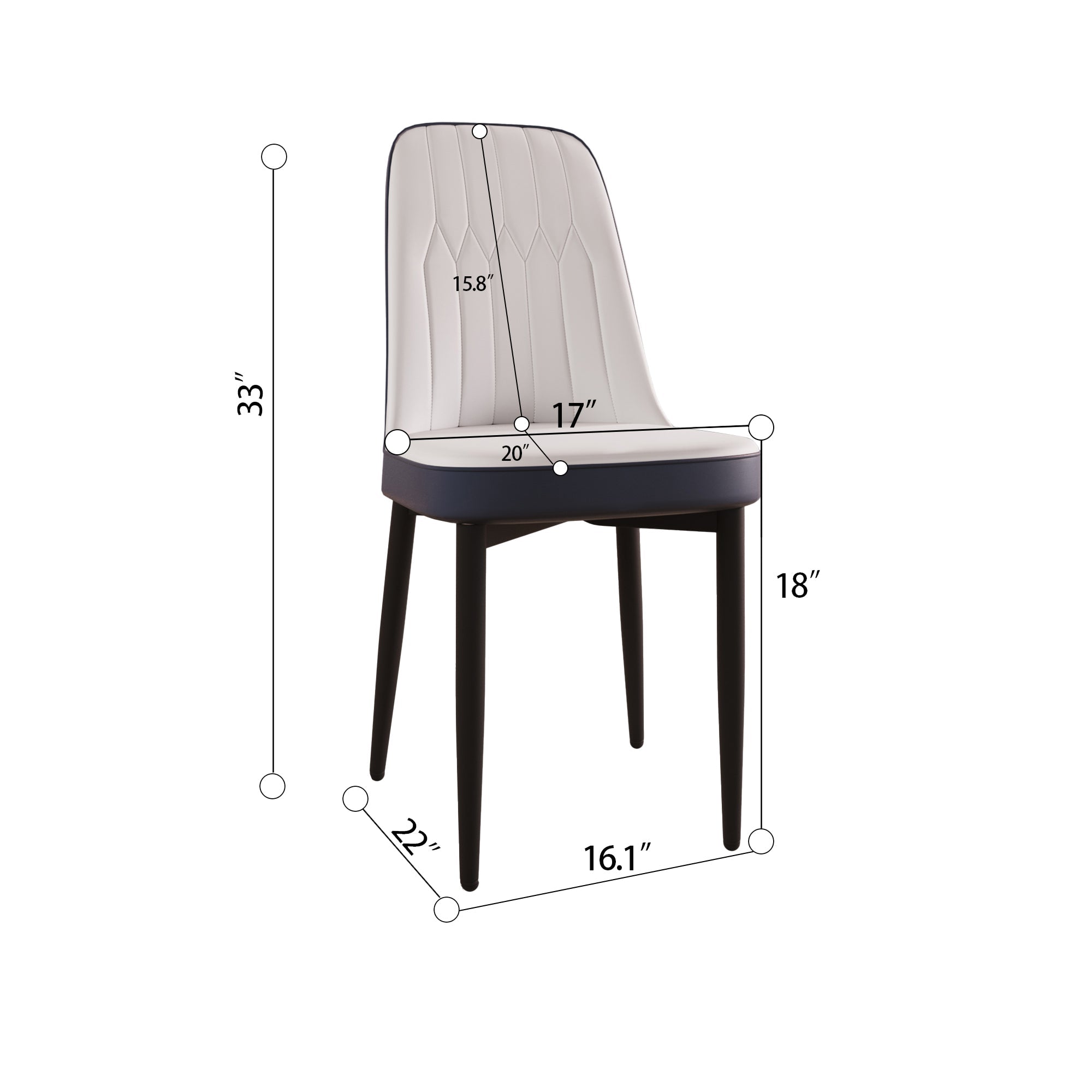 47'-63' Expandable Dining Table and Chair Set