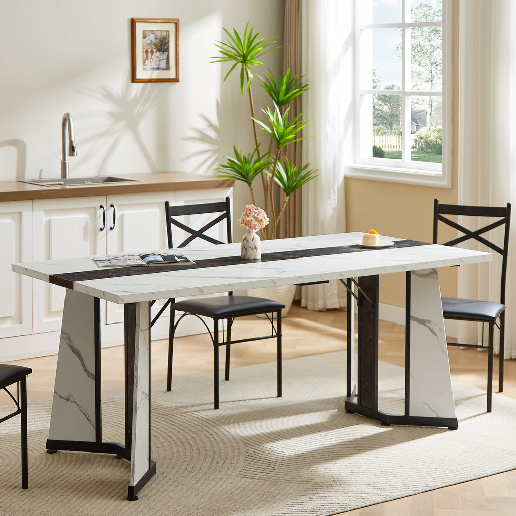 Rustic Rectangular Large Dining Table