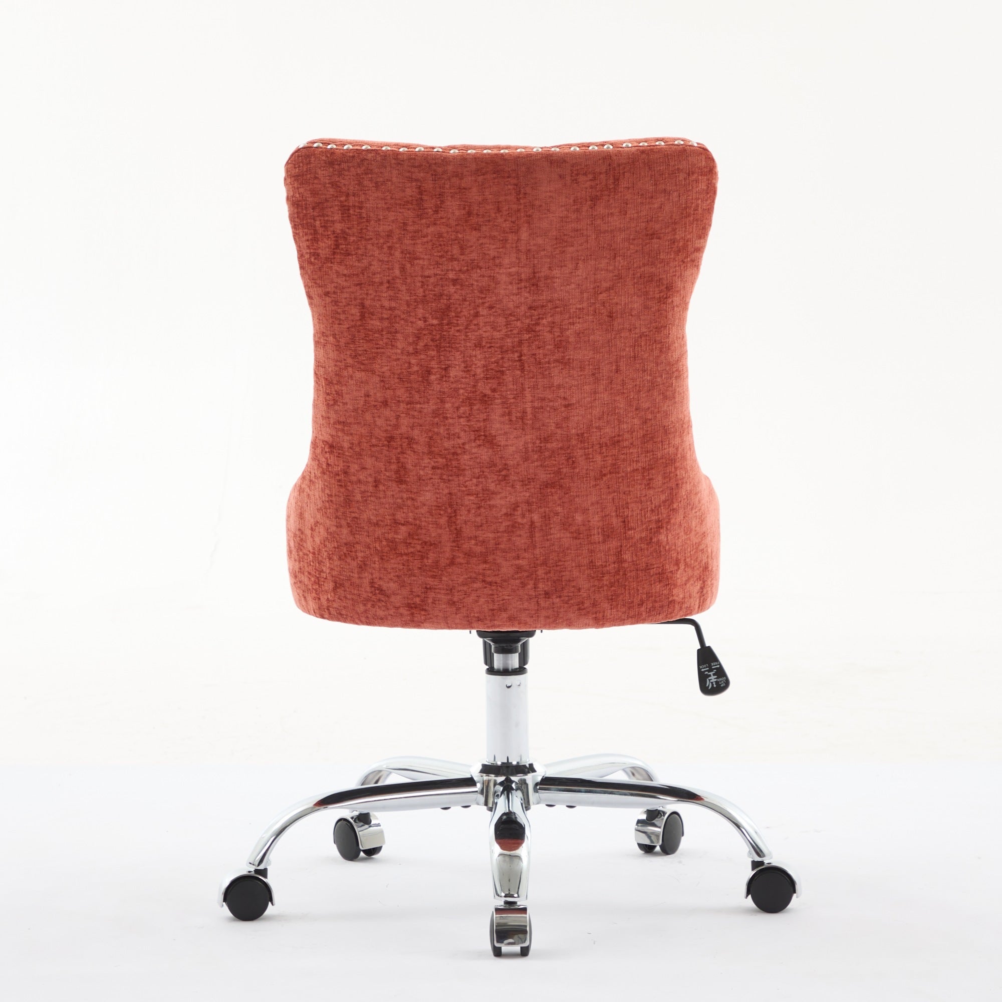 Modern Chenille Upholstered Tufted Button Home Office Chair