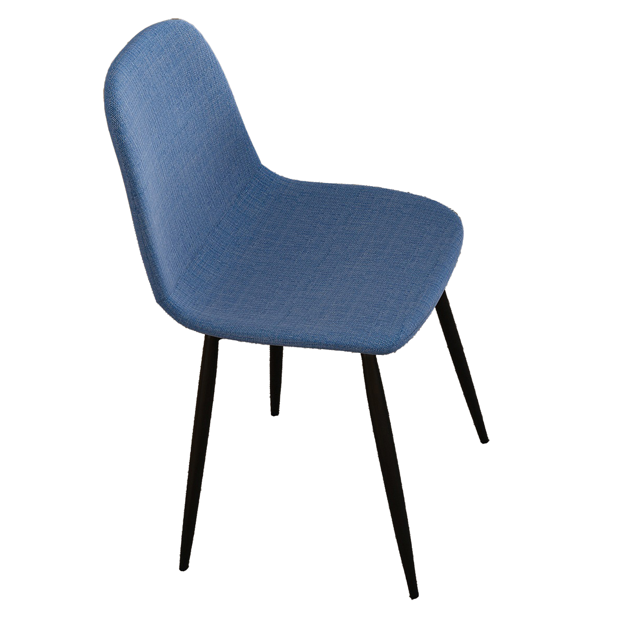 Modern Knit Fabric Dining Chairs with Iron Legs (Set of 4)