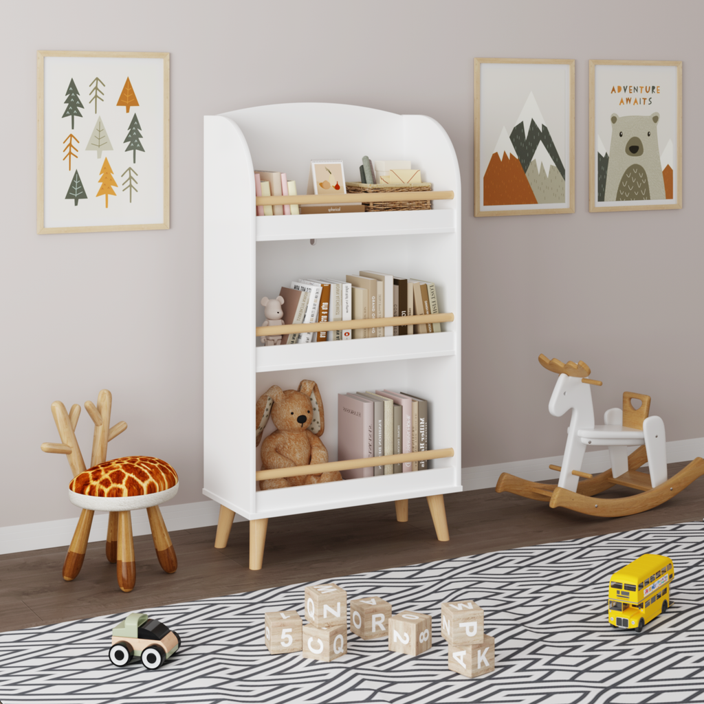 Kids 3-Tier Toy Storage Cabinet