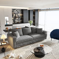 82.7' Modern Comfy Cloud Couch Sofa with Soft Pillows + Ottomans Option