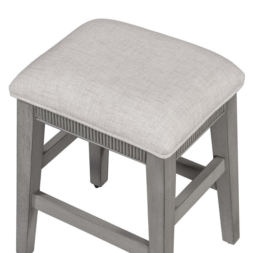 Retro Kitchen Table and Chairs Set with 3 Storage Drawers