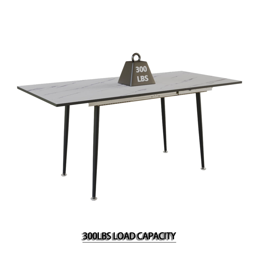 47'-63' Expandable Dining Table and Chair Set