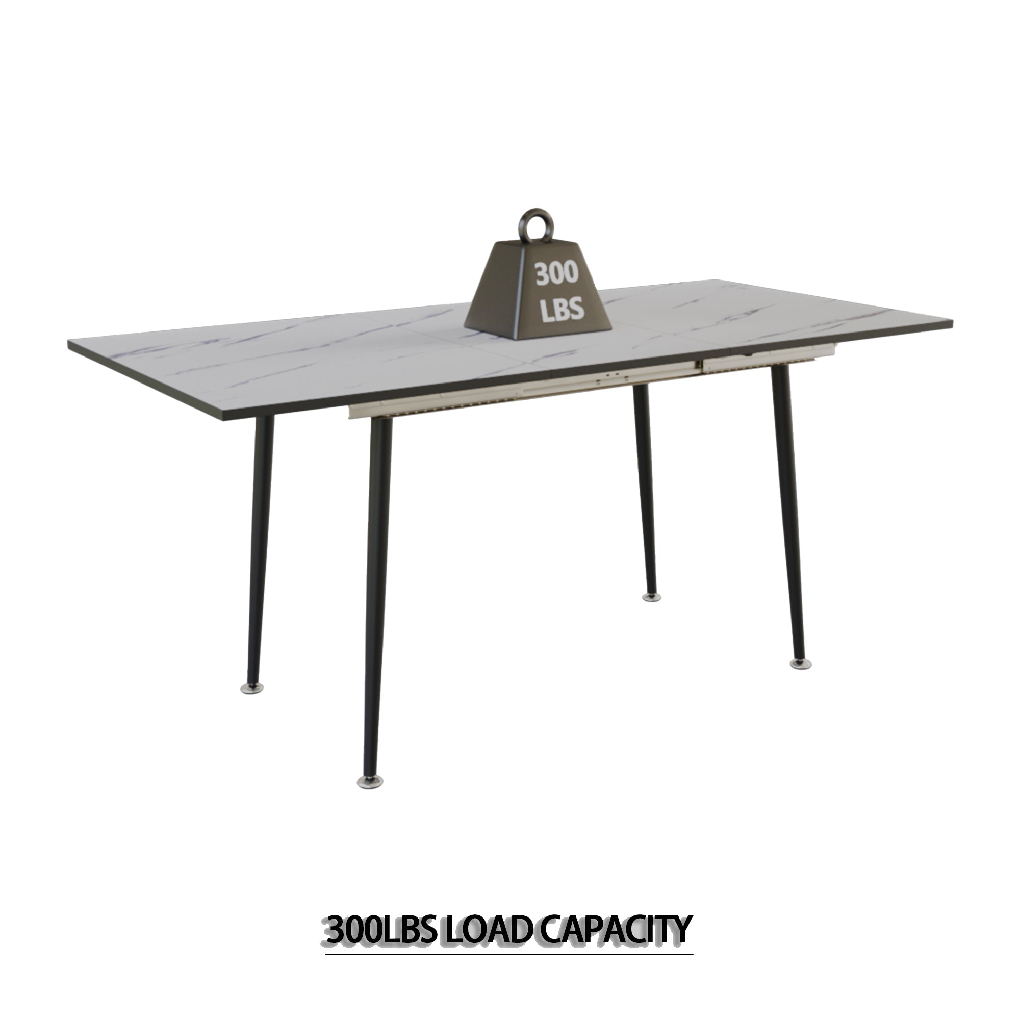 47'-63' Expandable Dining Table and Chair Set