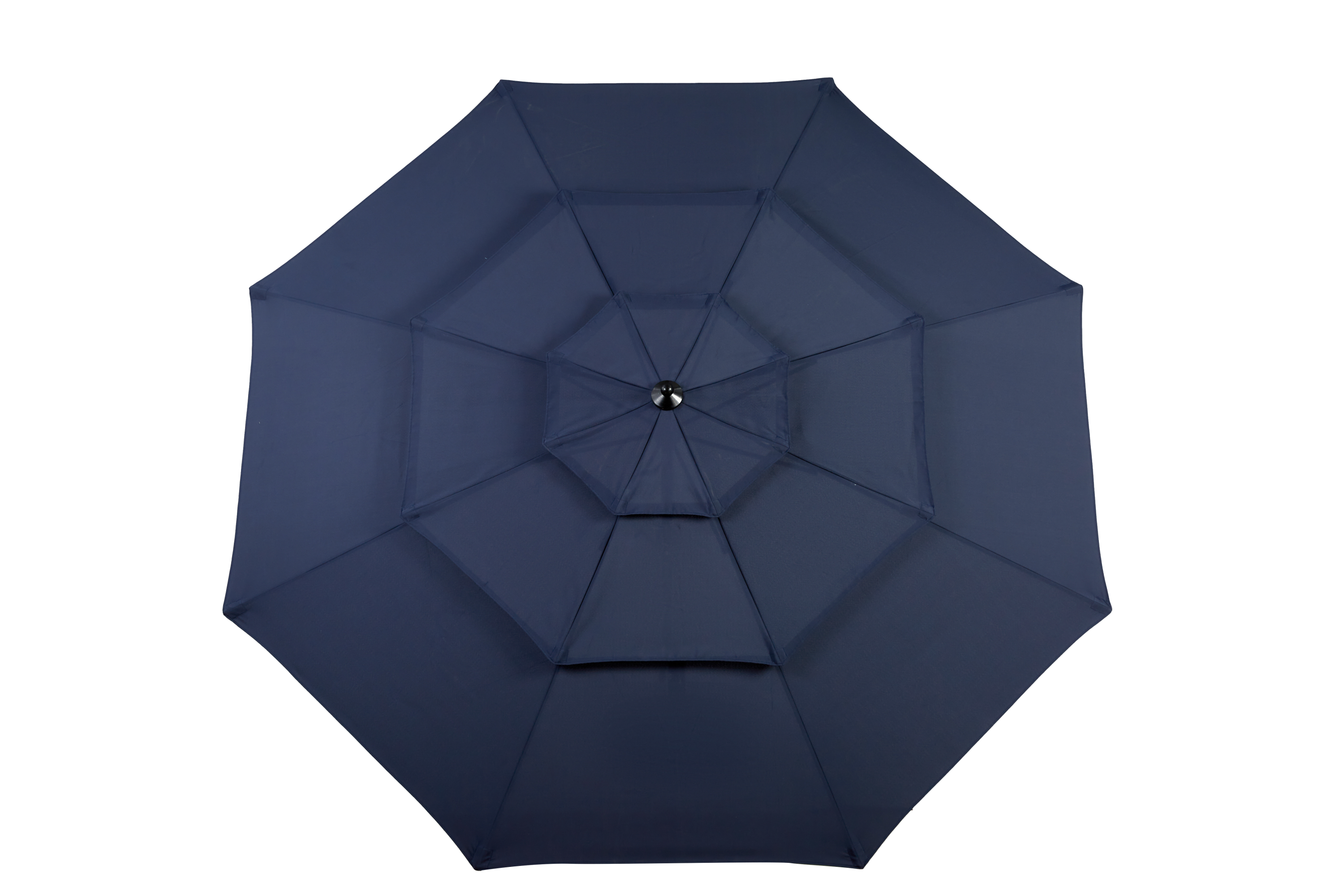 10ft 3-Tier Aluminium Patio Umbrella with Auto-Tilt (No Base)