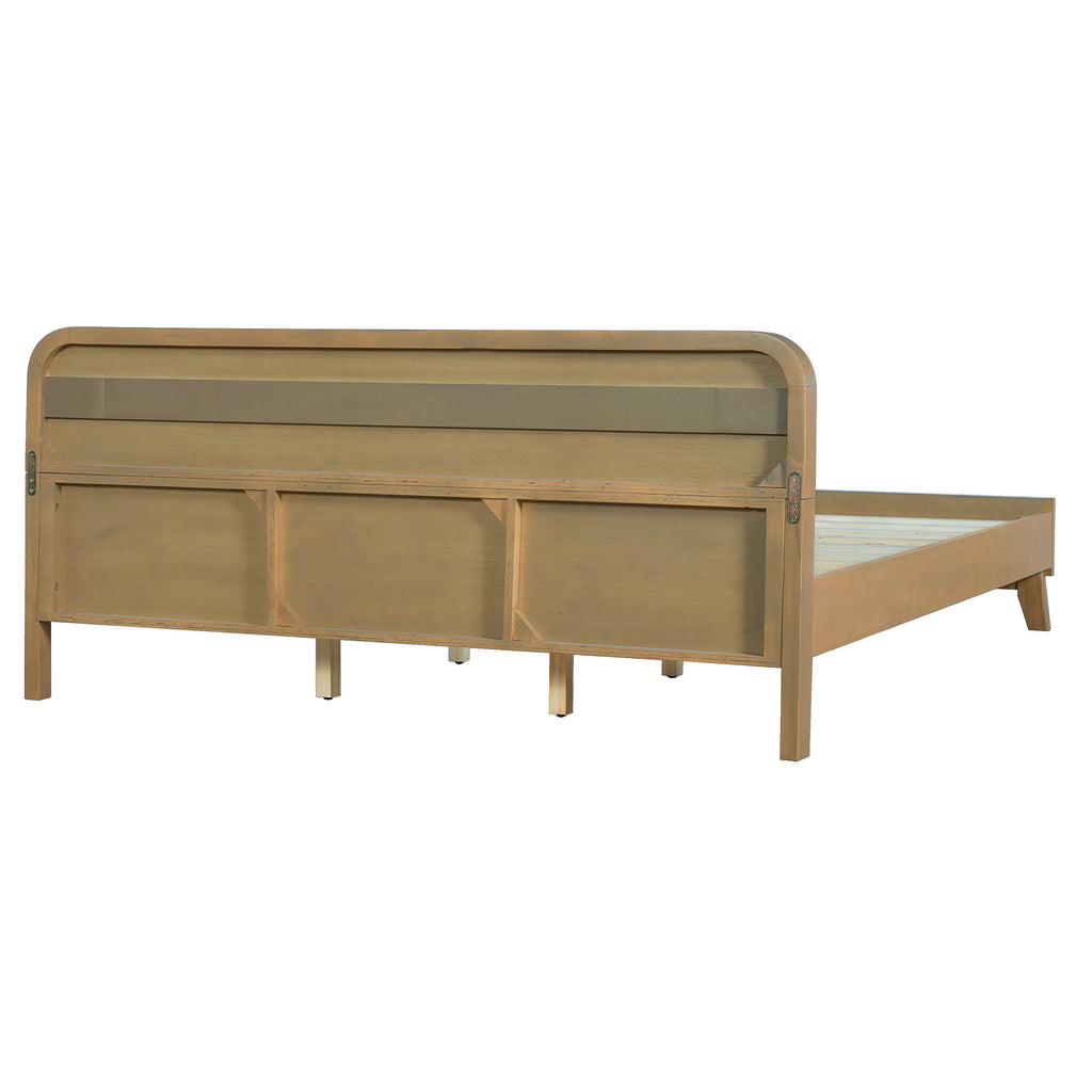 Pine Solid Wood Queen Size Bed