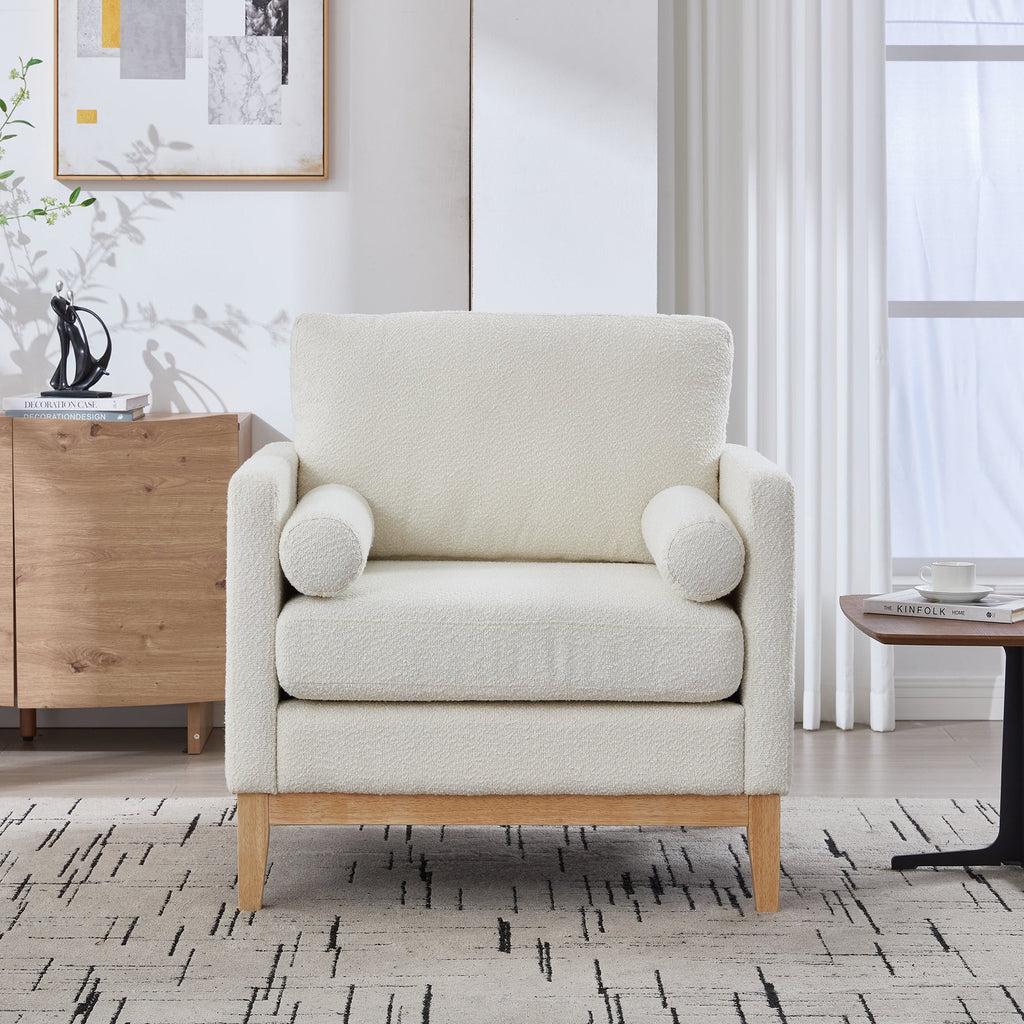 35.4' Wide Modern Farmhouse Performance Accent Sofa Chair