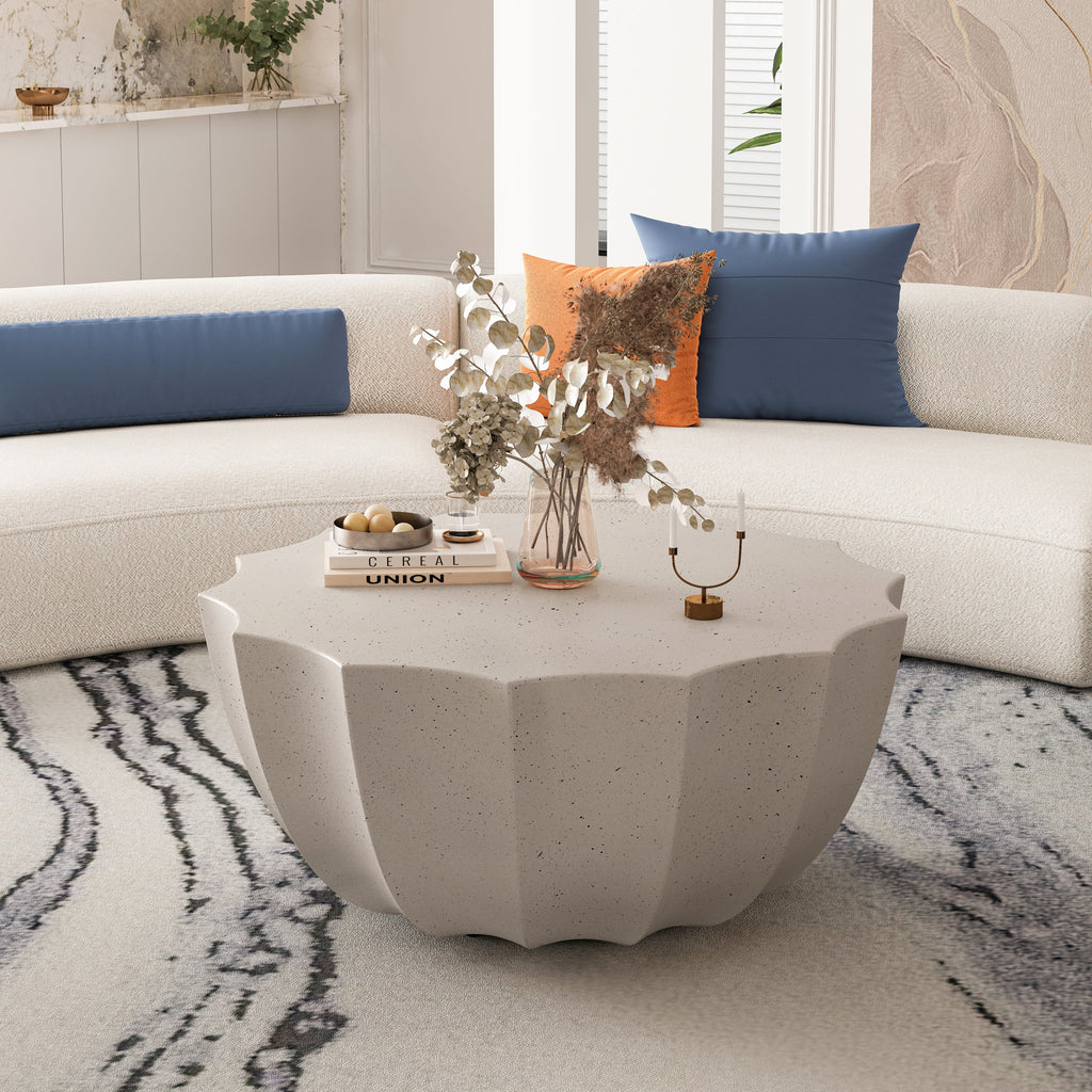 35.43' Modern Outdoor and Indoor Waterproof Coffee Table