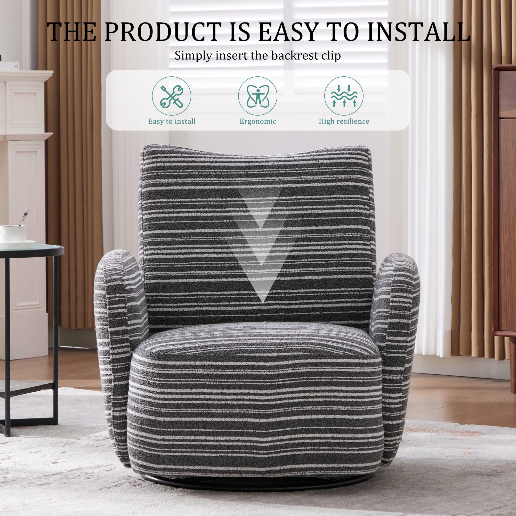 Modern Style Swivel Leisure Chair