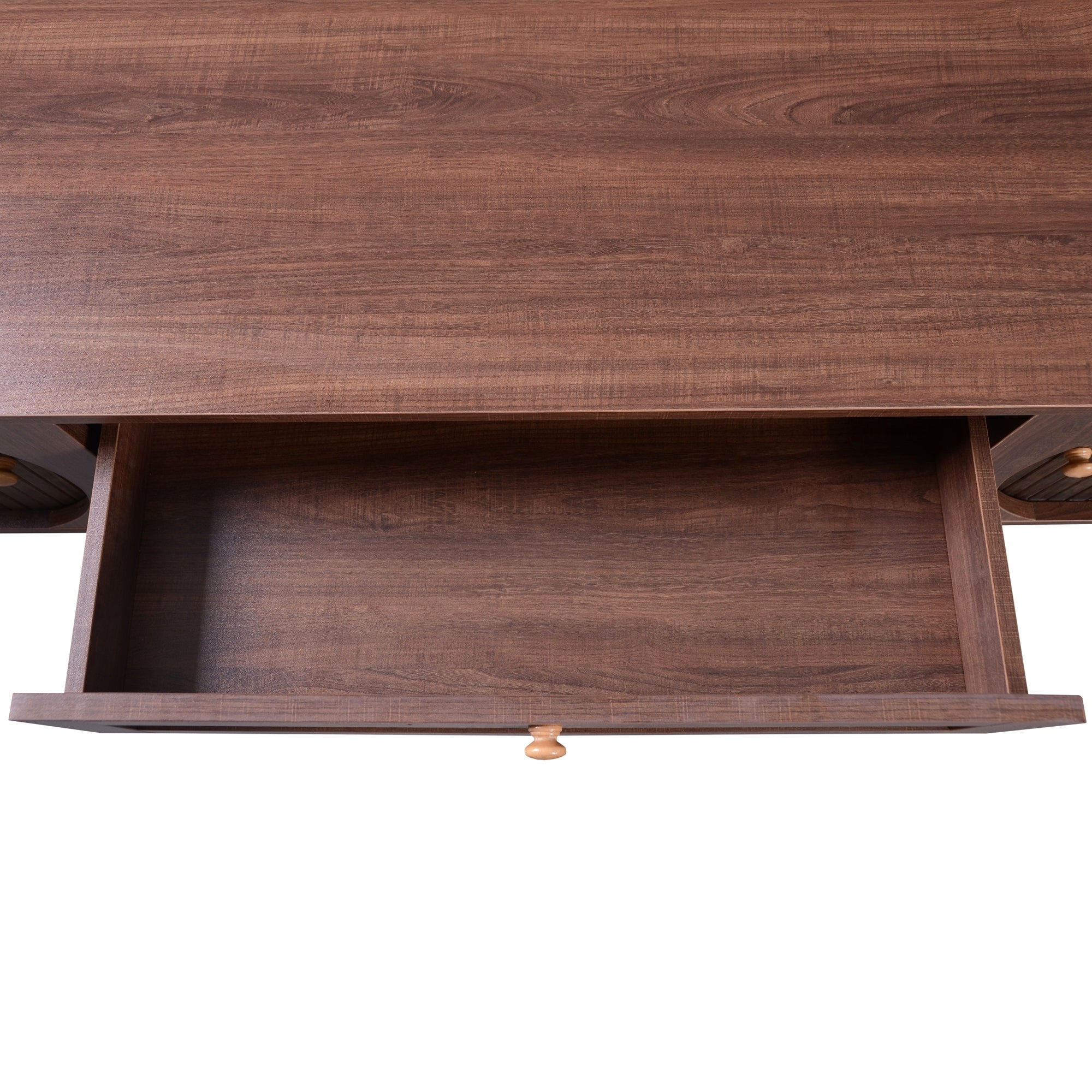 Modern Farmhouse Rattan TV Stand  Up to 75''