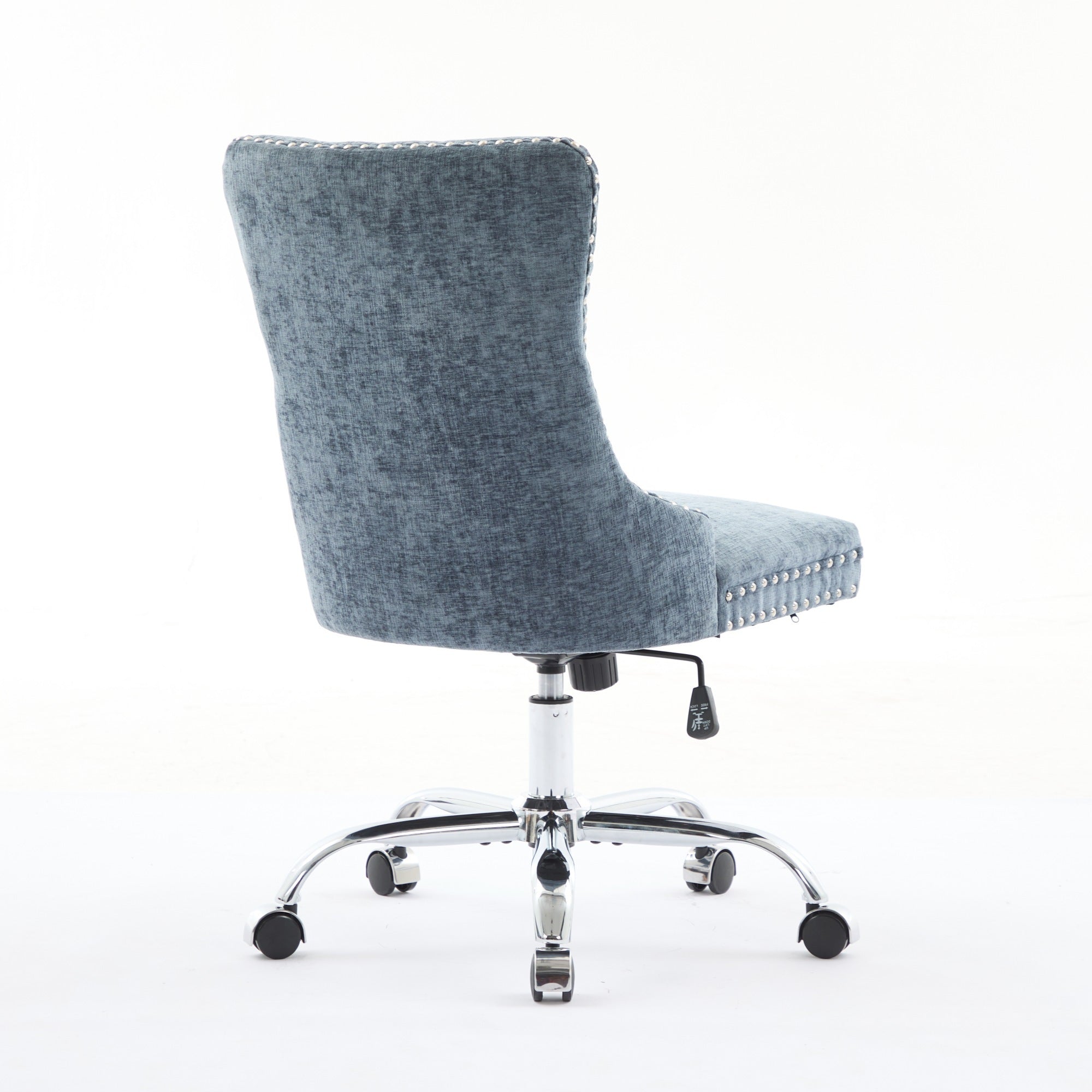 Modern Chenille Upholstered Tufted Button Home Office Chair