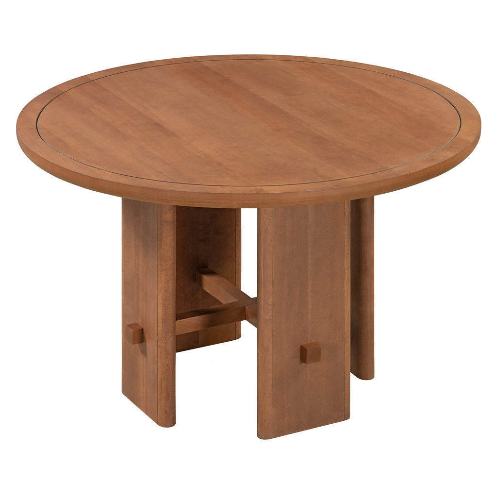 Minimalist Farmhouse Round Dining Table Set