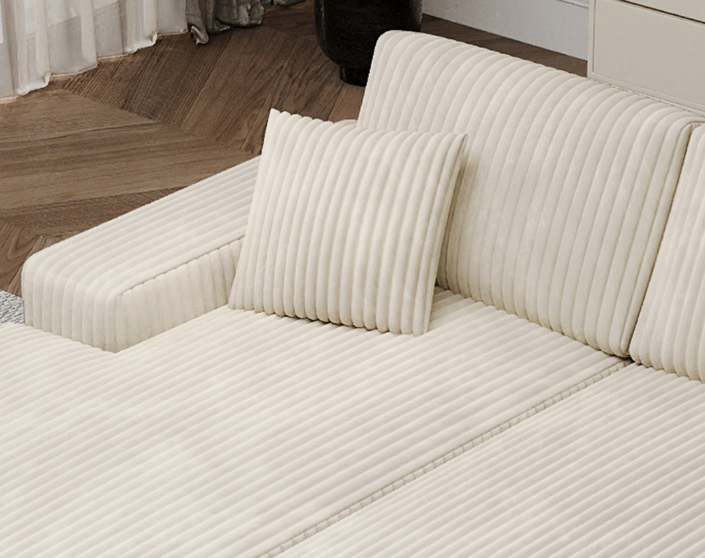 Convertible Sleeper Sectional Sofa with Storage