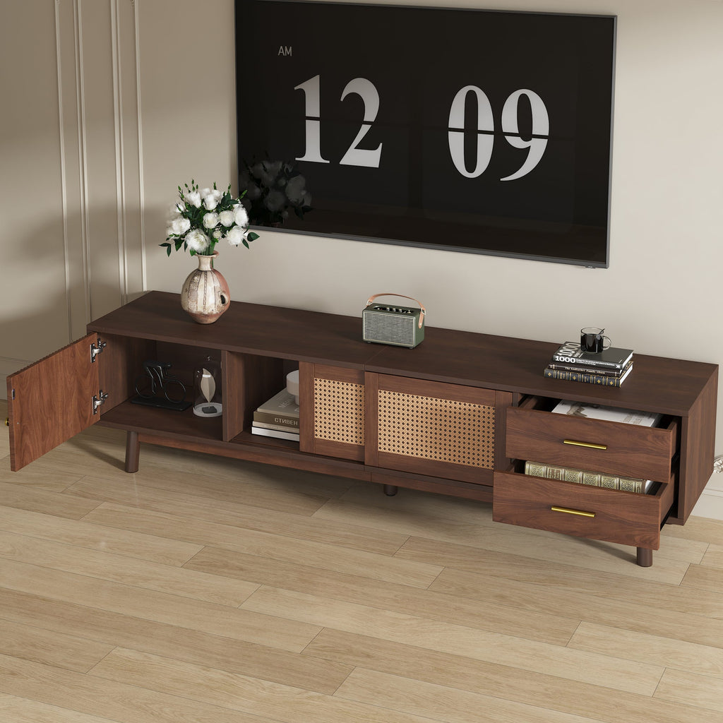 Mid Century Modern TV Stand for 80' TVs