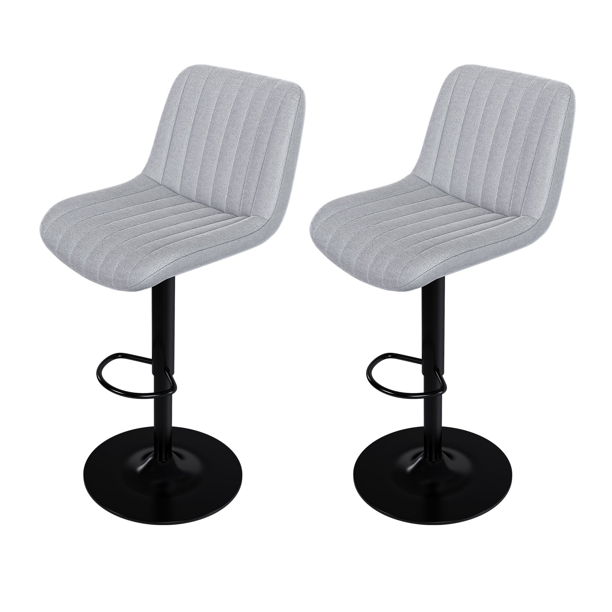 Swivel Bar Stools with Adjustable Height (Set of 2)