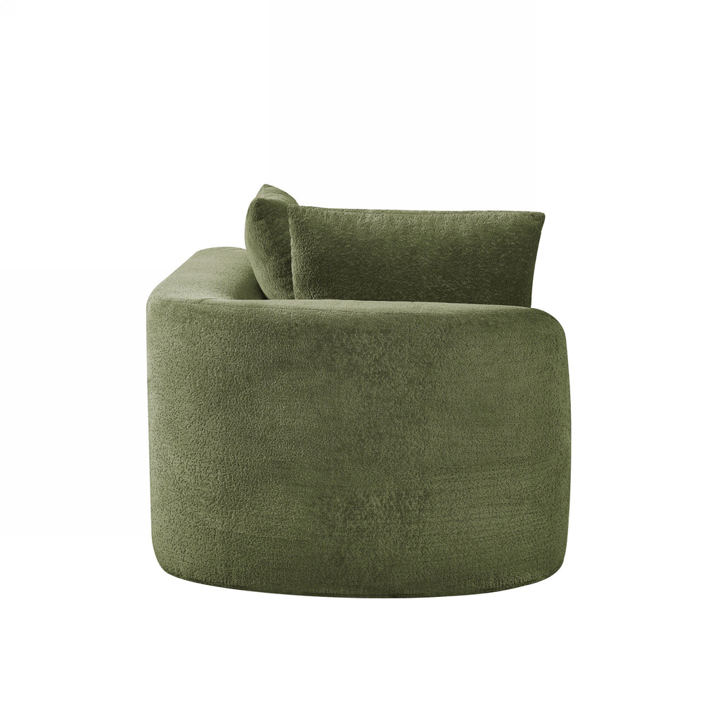 116' Modern Curved Sectional Sofa for Living Room