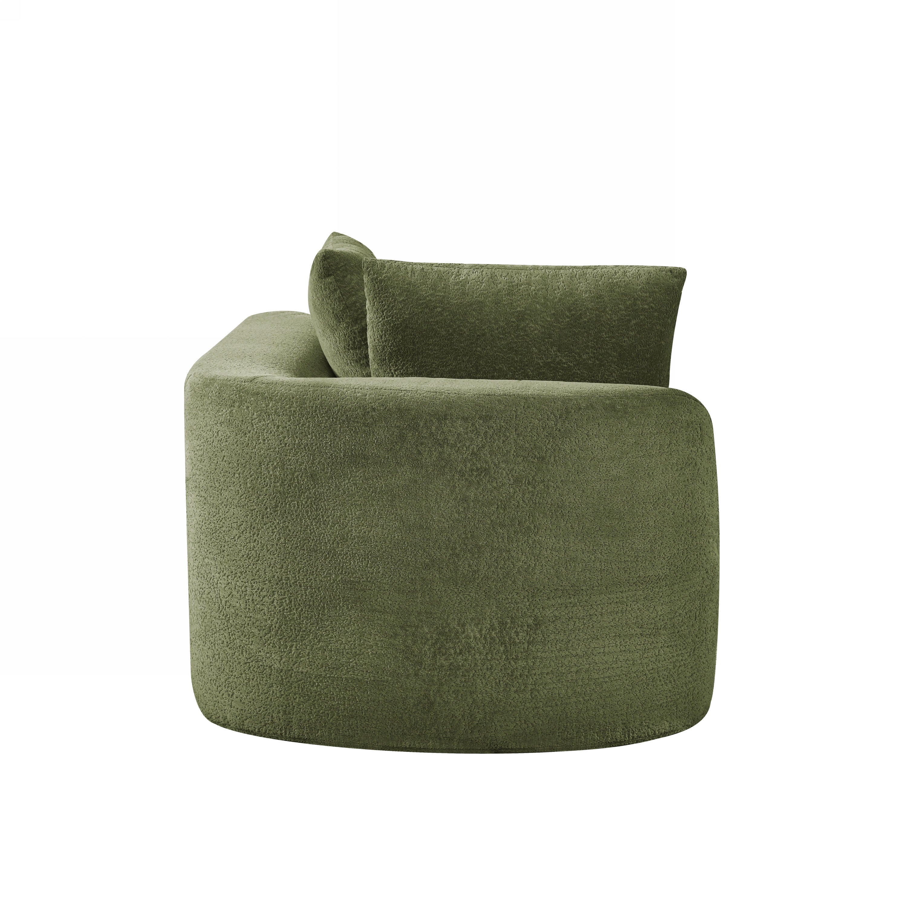 116' Modern Curved Sectional Sofa for Living Room