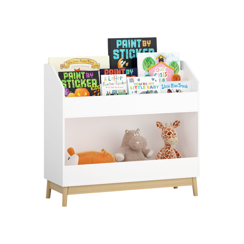Toddler Book Display Shelf with Storage