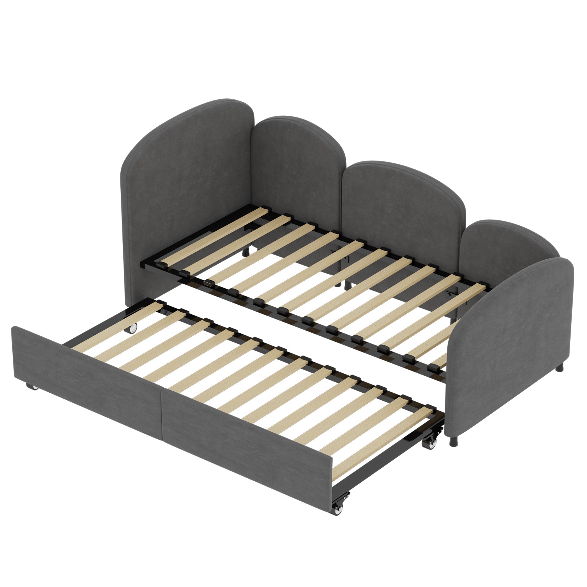 Modern Twin Size Velvet Upholstered Daybed