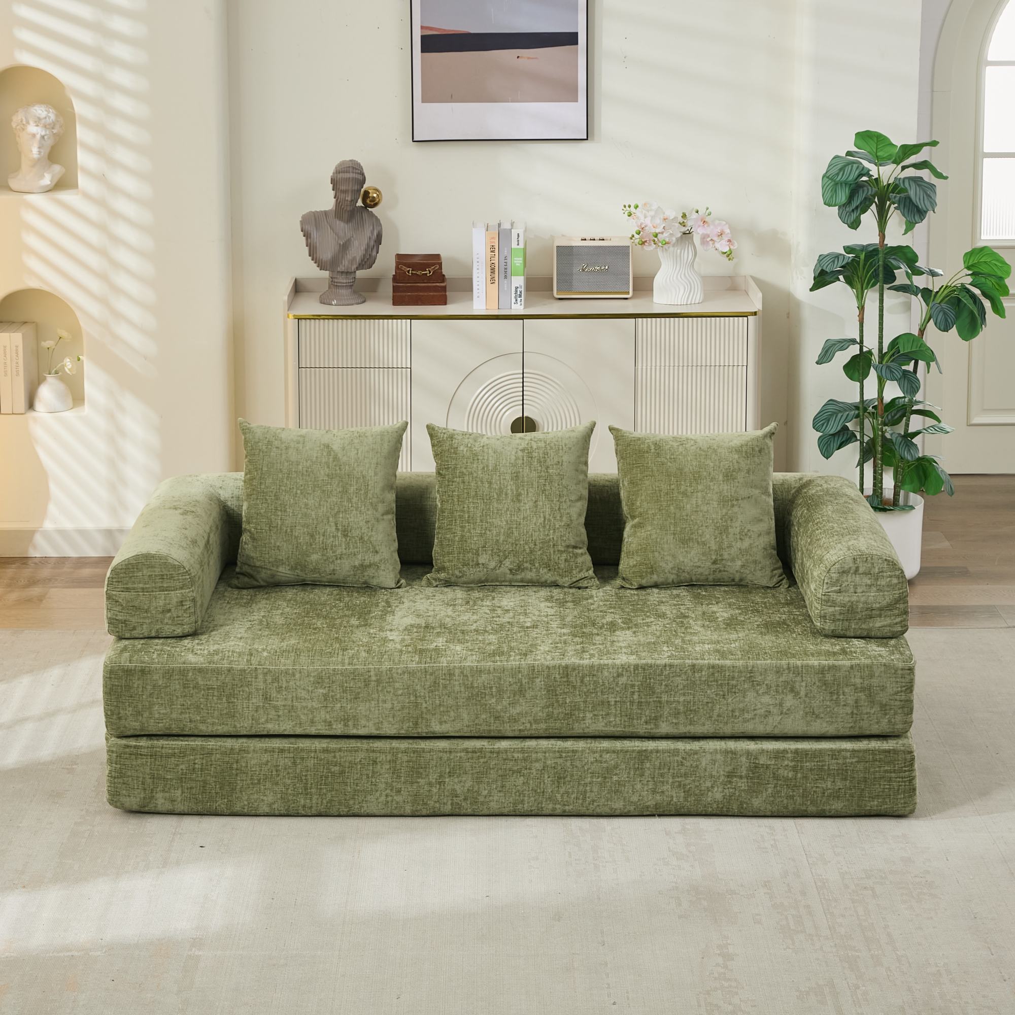 Comfy Convertible Folding Mattress Sofa Bed