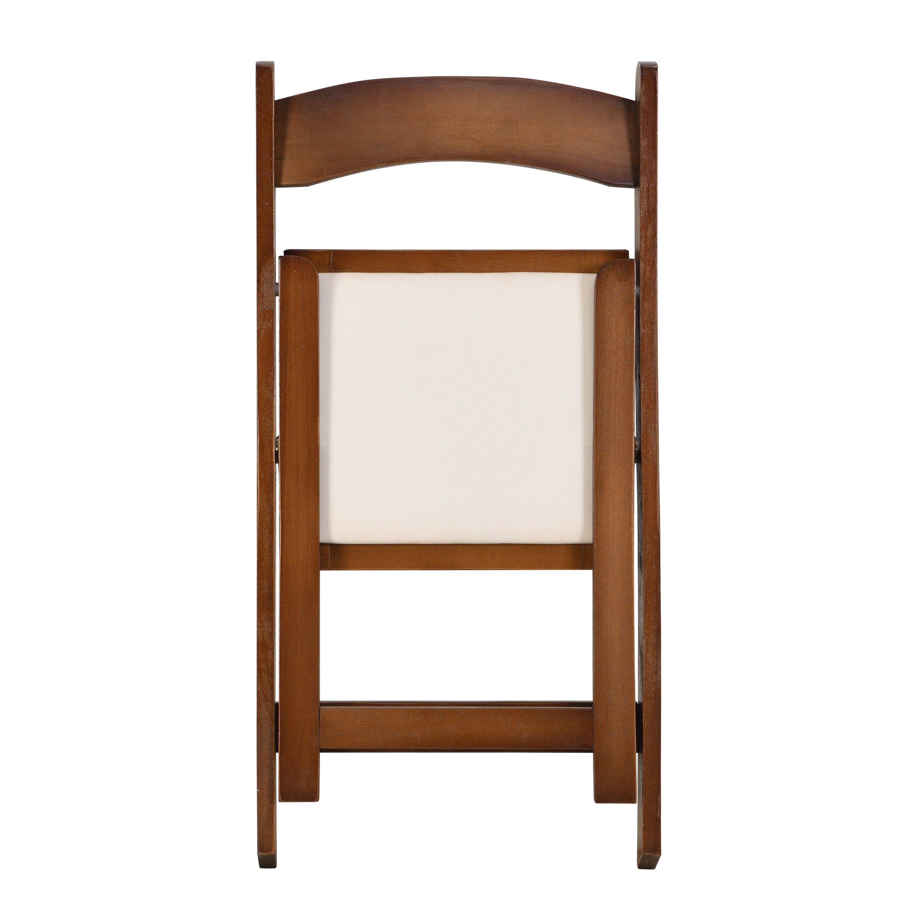 Set of 4 Folding Chairs Cushioned Solid Wood Space-Saving Dining Chairs