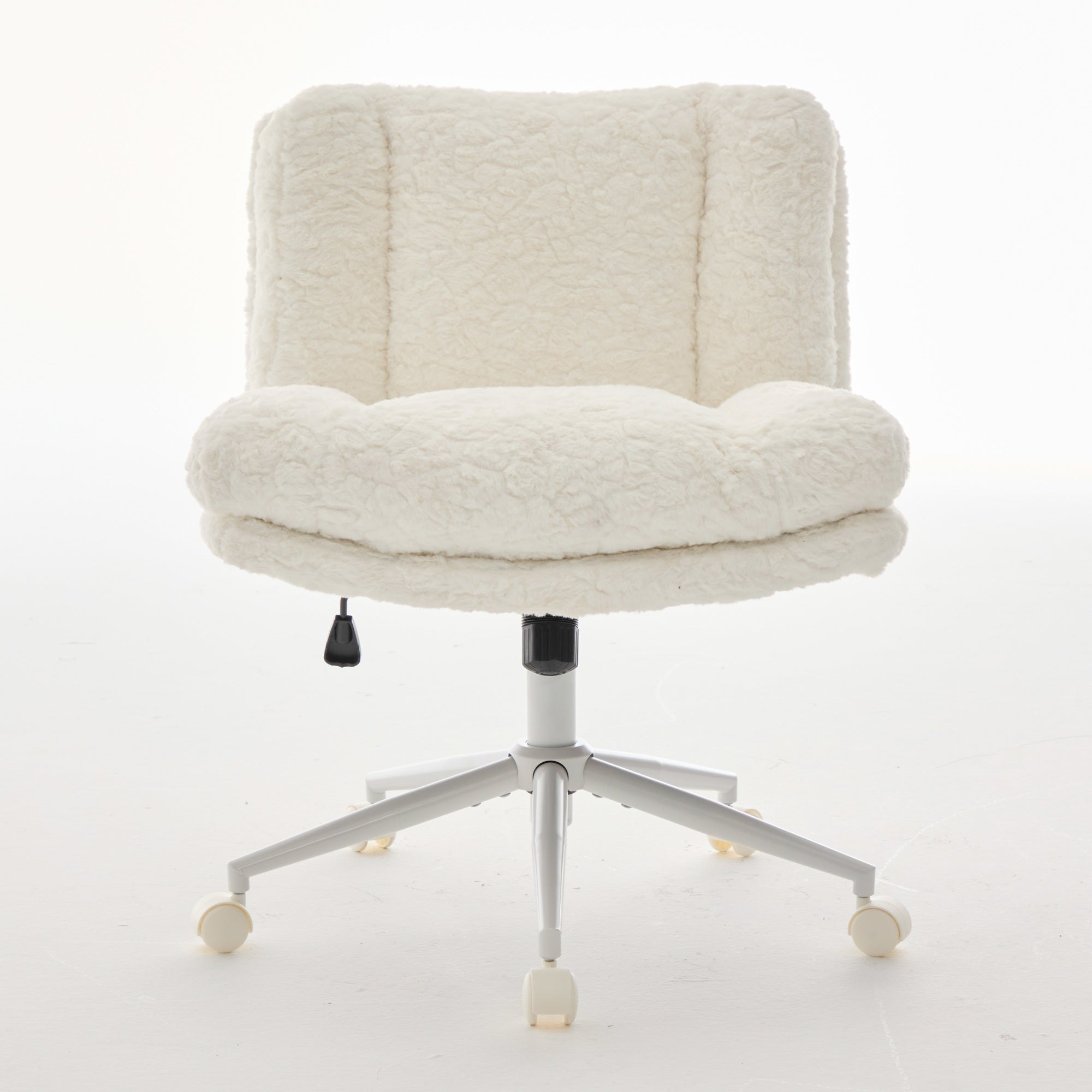 W26.4 inch Wider Artificial Rabbit Hair Home Office Chair