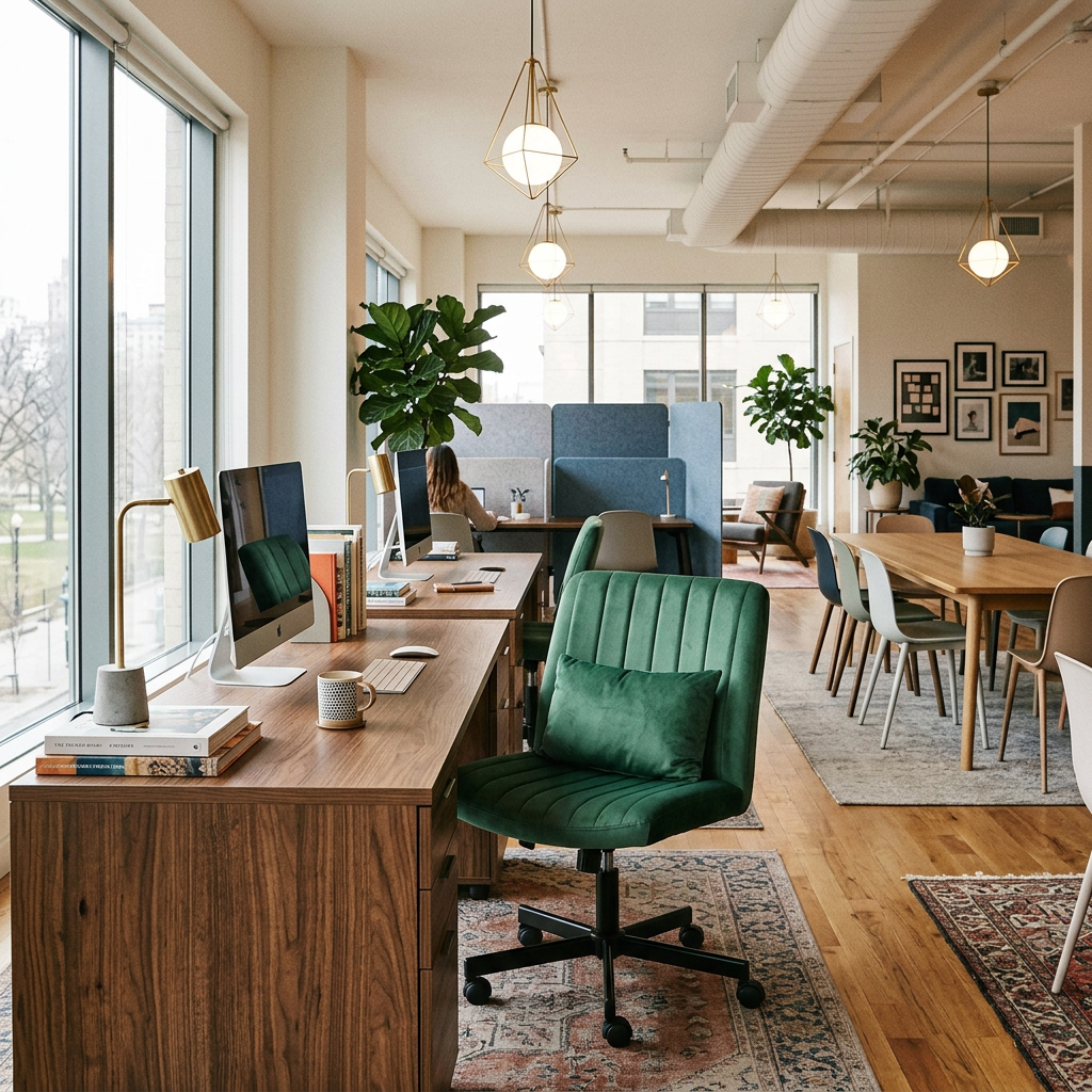 Criss Cross Armless Office Chair with Wheels