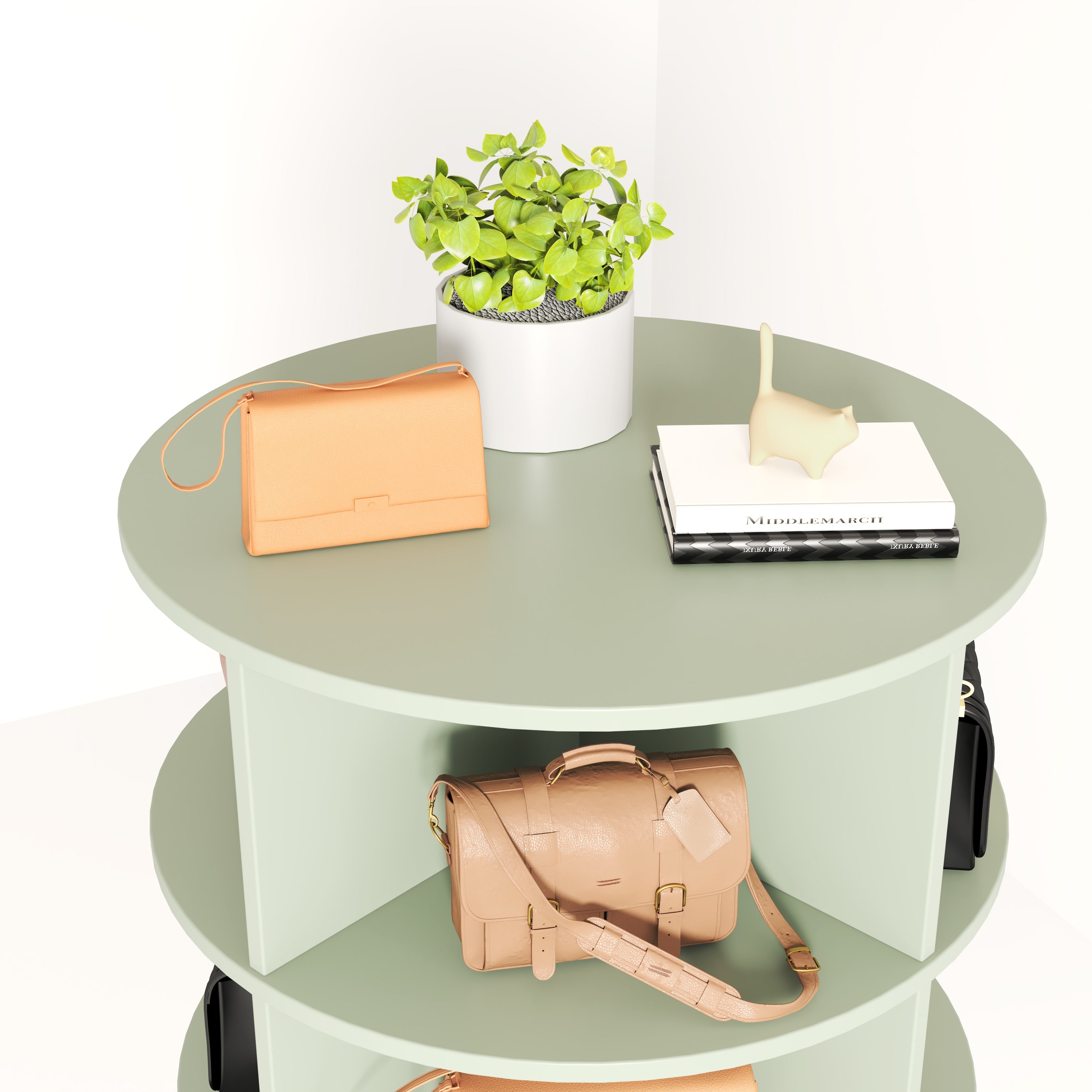 Modern 360° Rotating Shoe Cabinet 6/7 Layers Space Saver