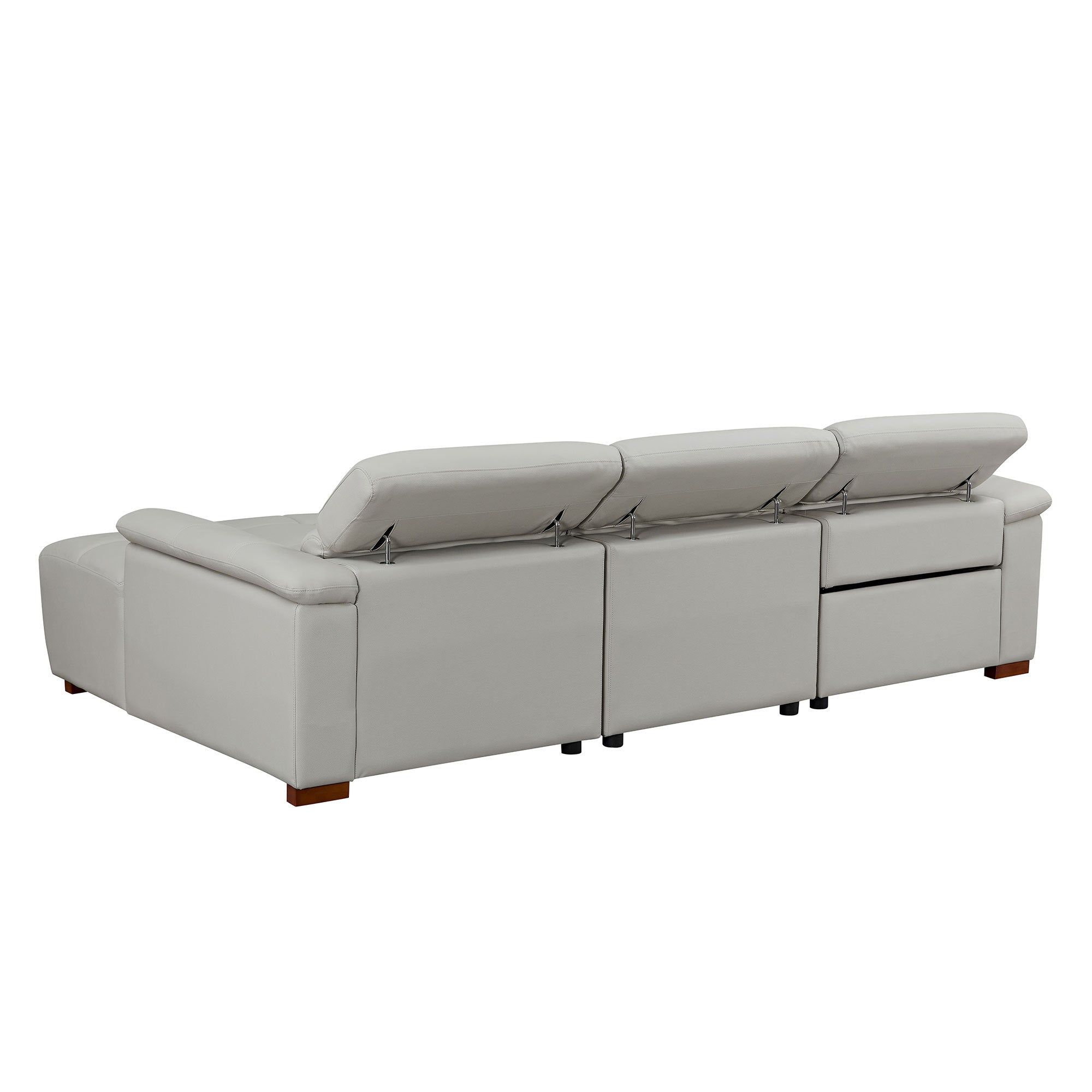 Modern Electric Control Genuine Leather L Shaped Couch