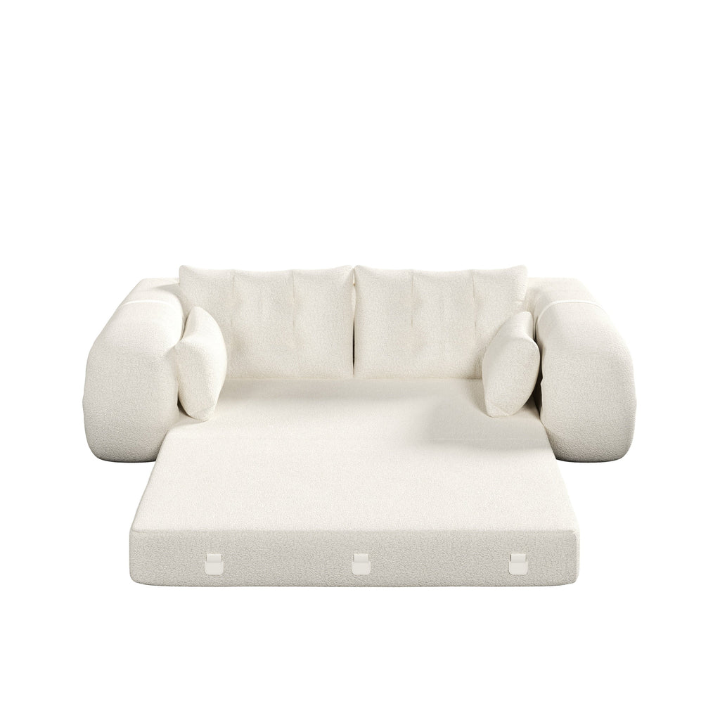 78.7 ' Multi-Functional Teddy Foldable Sofa Bed