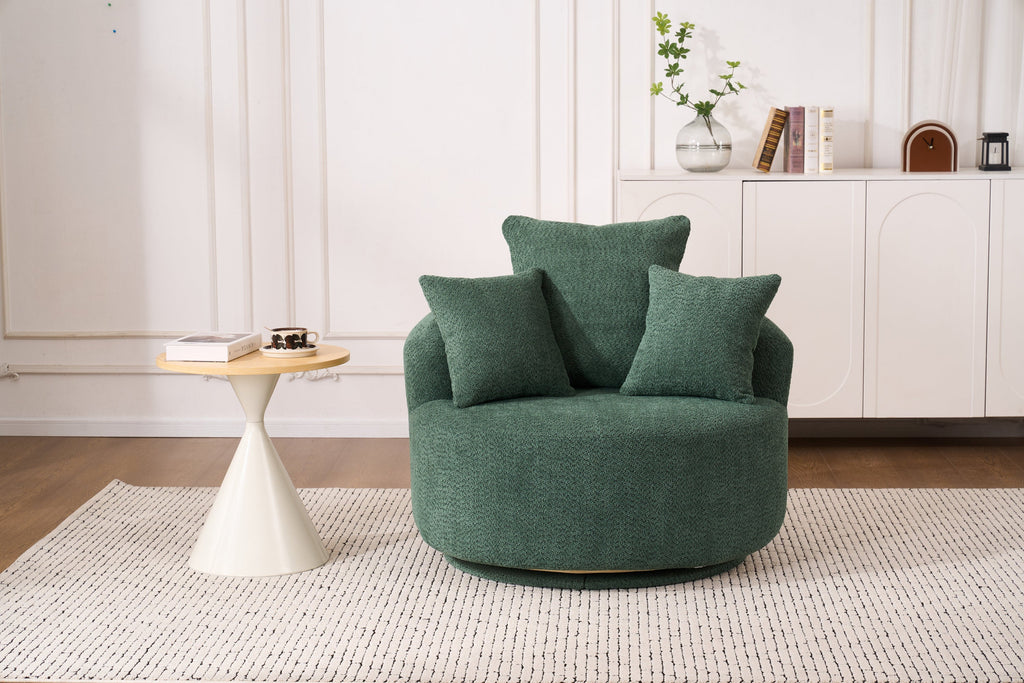 360° Swivel Round Upholstered Sofa Chair