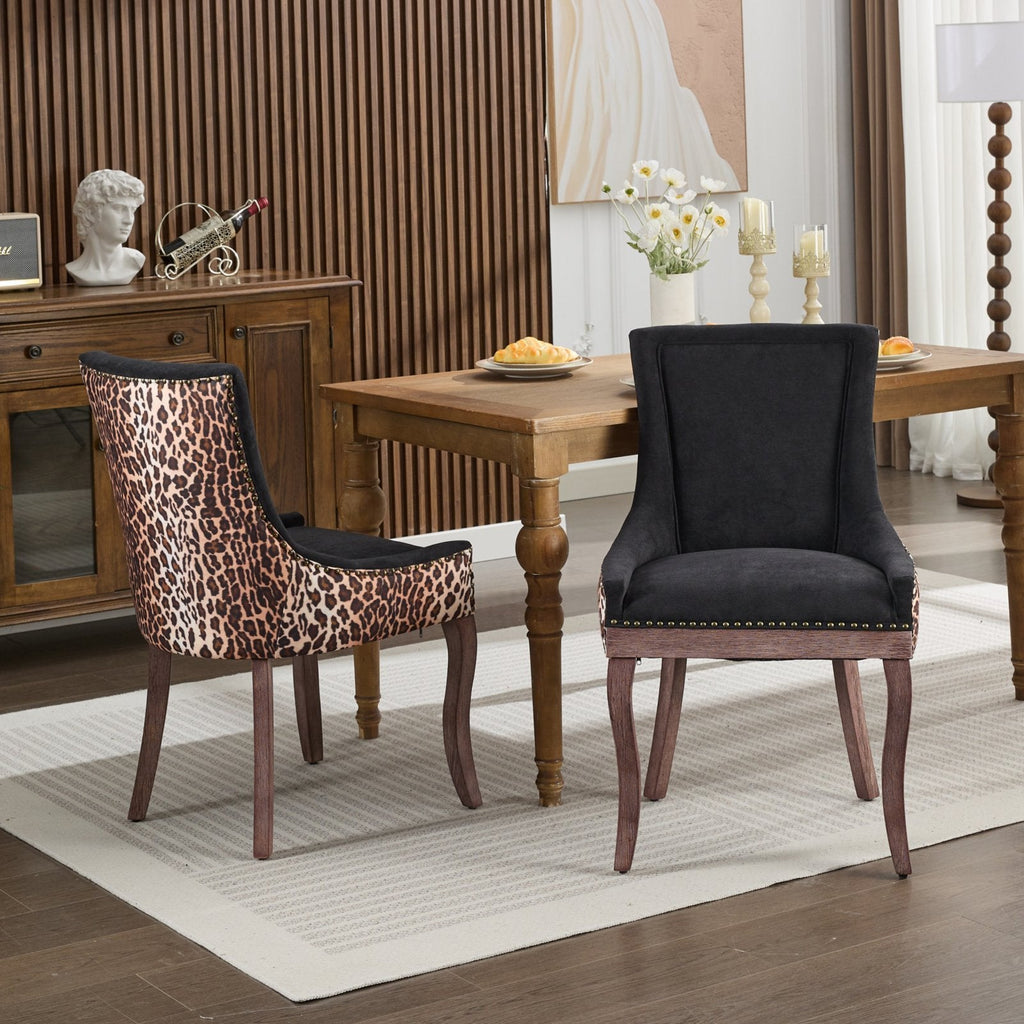 Ultra Side Thickened Fabric Dining Chair (Set of 2)