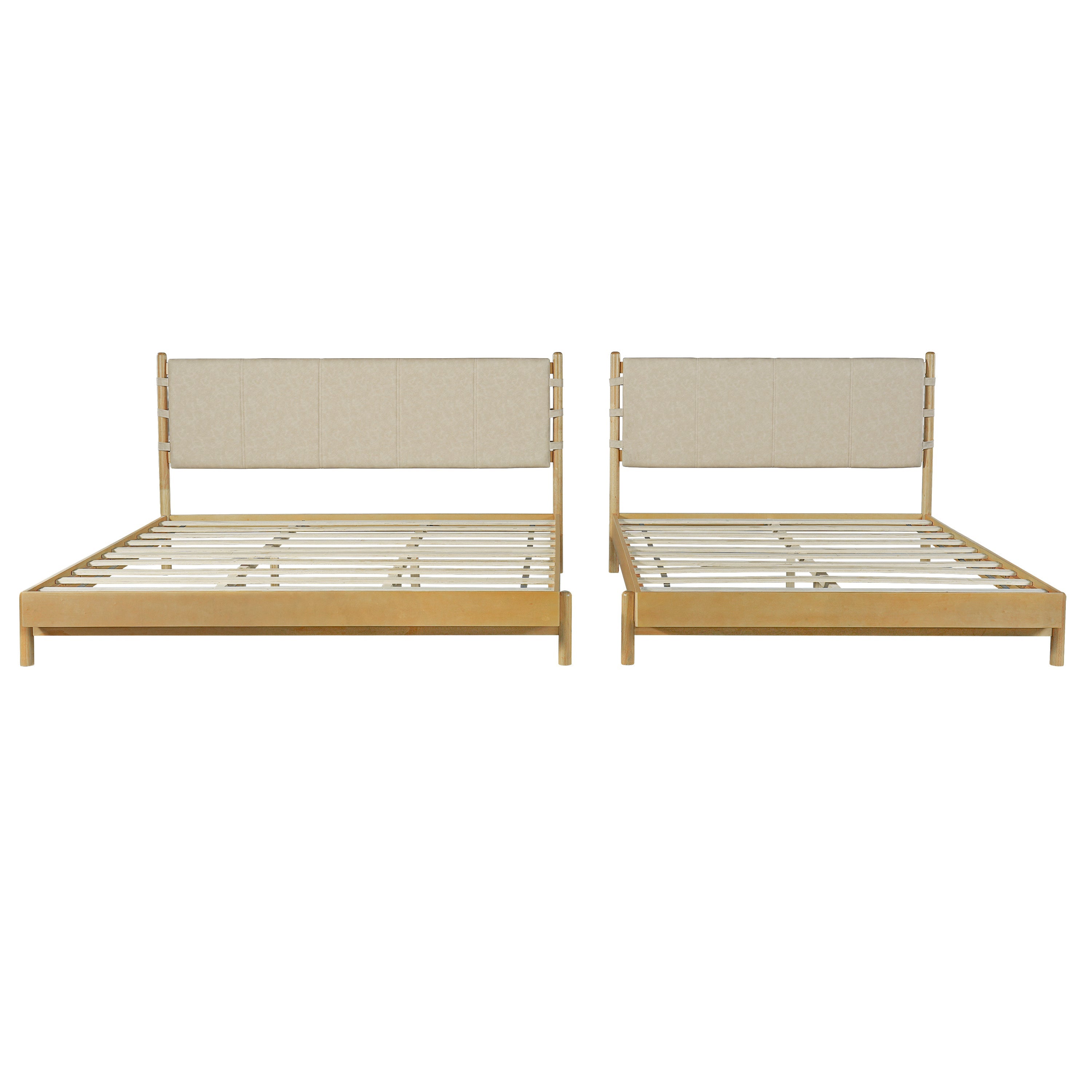 Premium Rubber Wood Platform Bed Frame