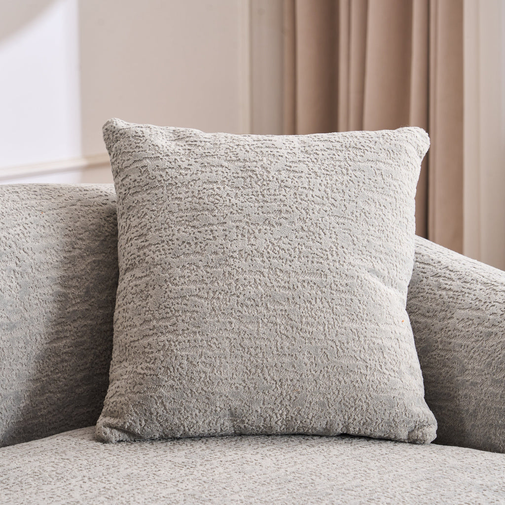 Boneless L-Shape Sectional Sofa with Curved Chaise