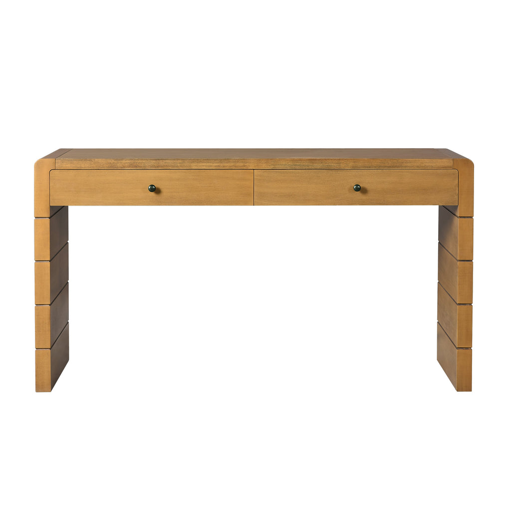 Wooden Entryway Table with 2 Drawers