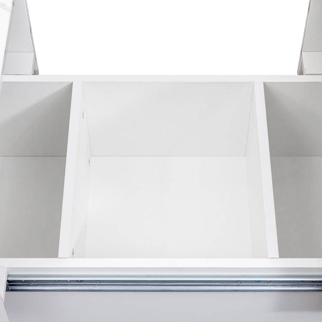 White Coffee Table with Sliding Tabletop