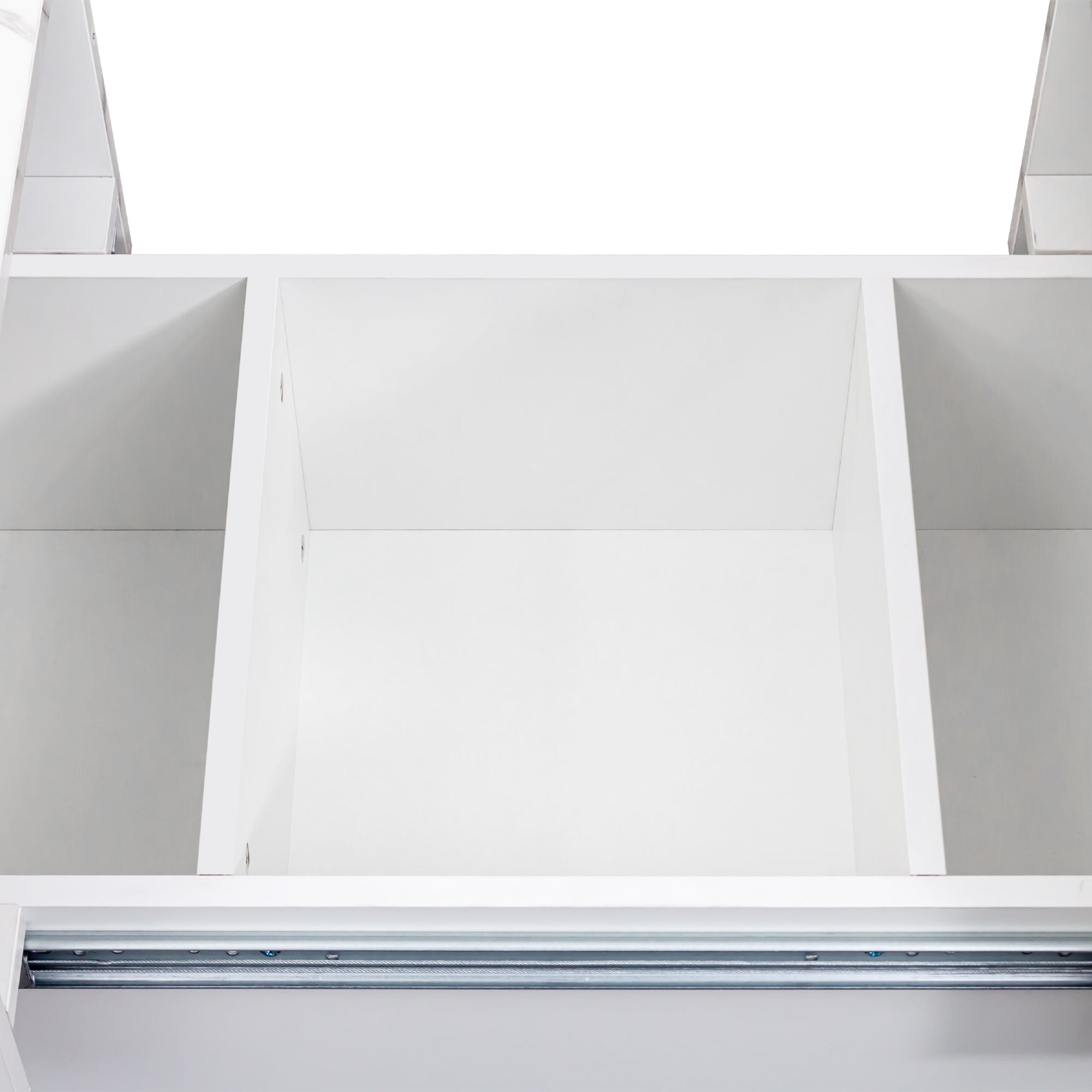White Coffee Table with Sliding Tabletop