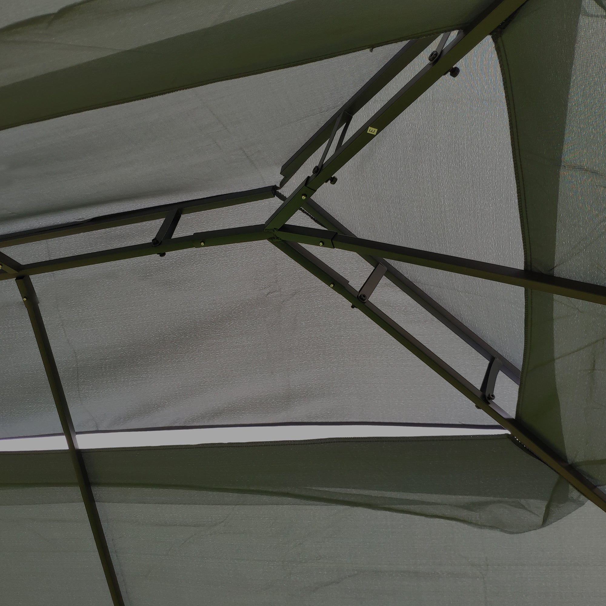 Patio Gazebo Tent with Ventilated Double Roof and Mosquito Net for Backyard or Garden