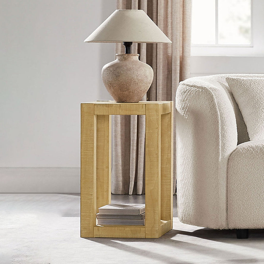 Modern 2 Tier Rectangle Coffee Table Set