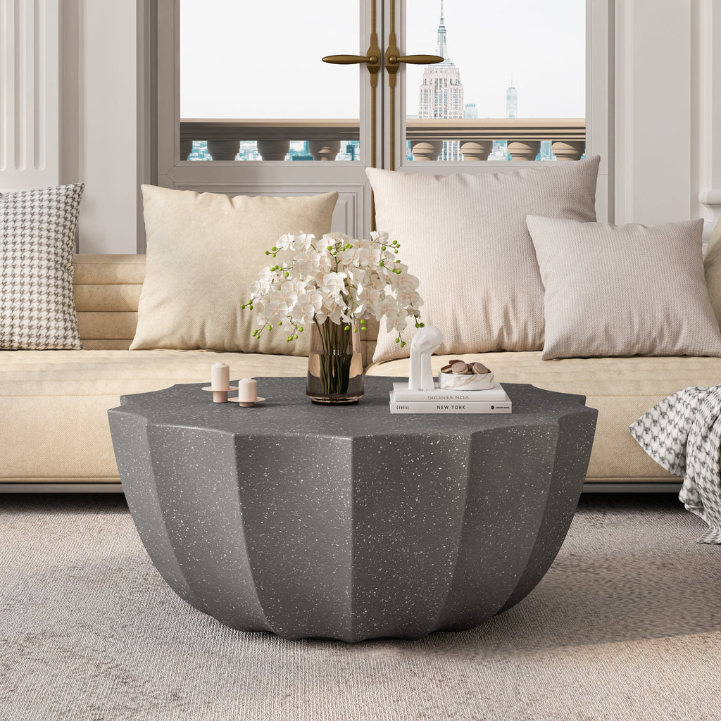 35.43' Modern Outdoor and Indoor Waterproof Coffee Table