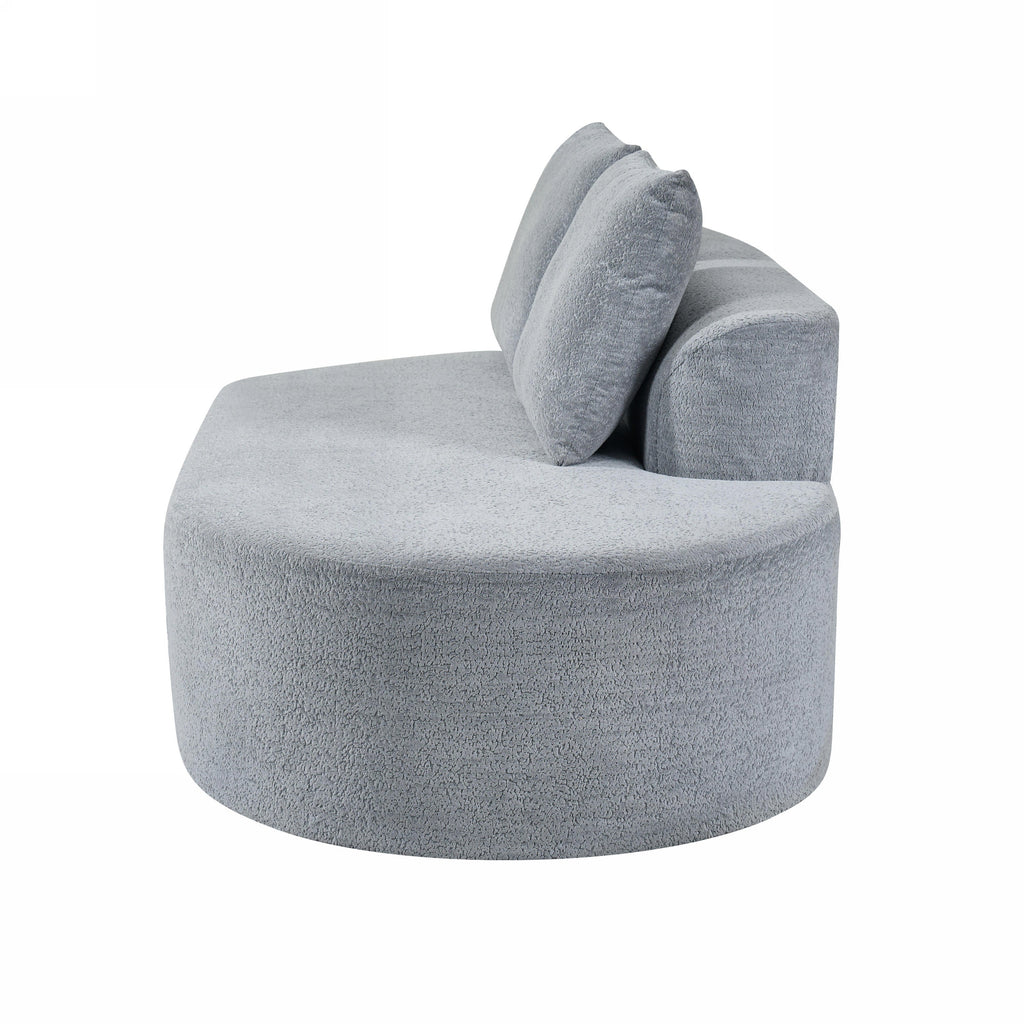 116' Modern Curved Sectional Sofa for Living Room