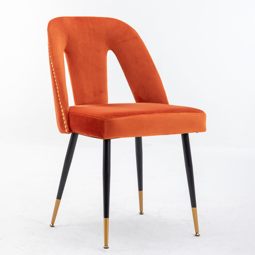 Modern Velvet Upholstered Dining Chair (Set of 2)