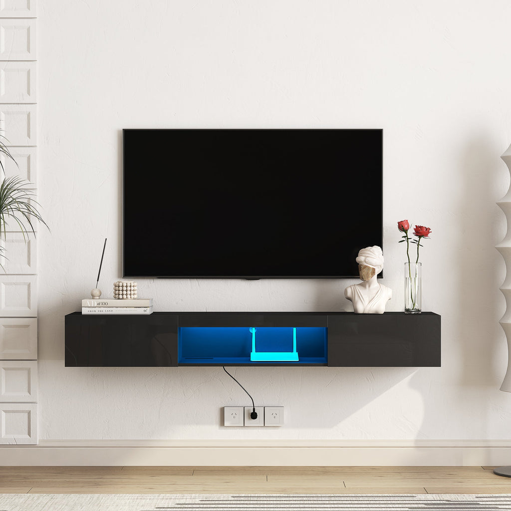 Modern Floating TV Stand Wall Mounted