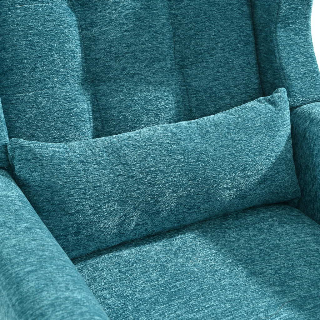 Mid-Century Chenille Accent Chair – Comfy Reading Chair with Lounge Style
