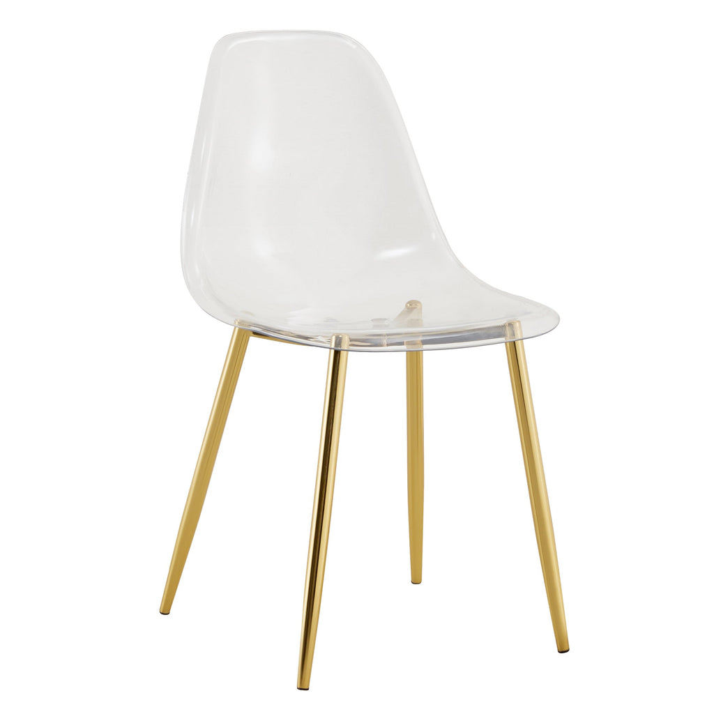 Modern Minimalist Transparent Metal Dining Chairs